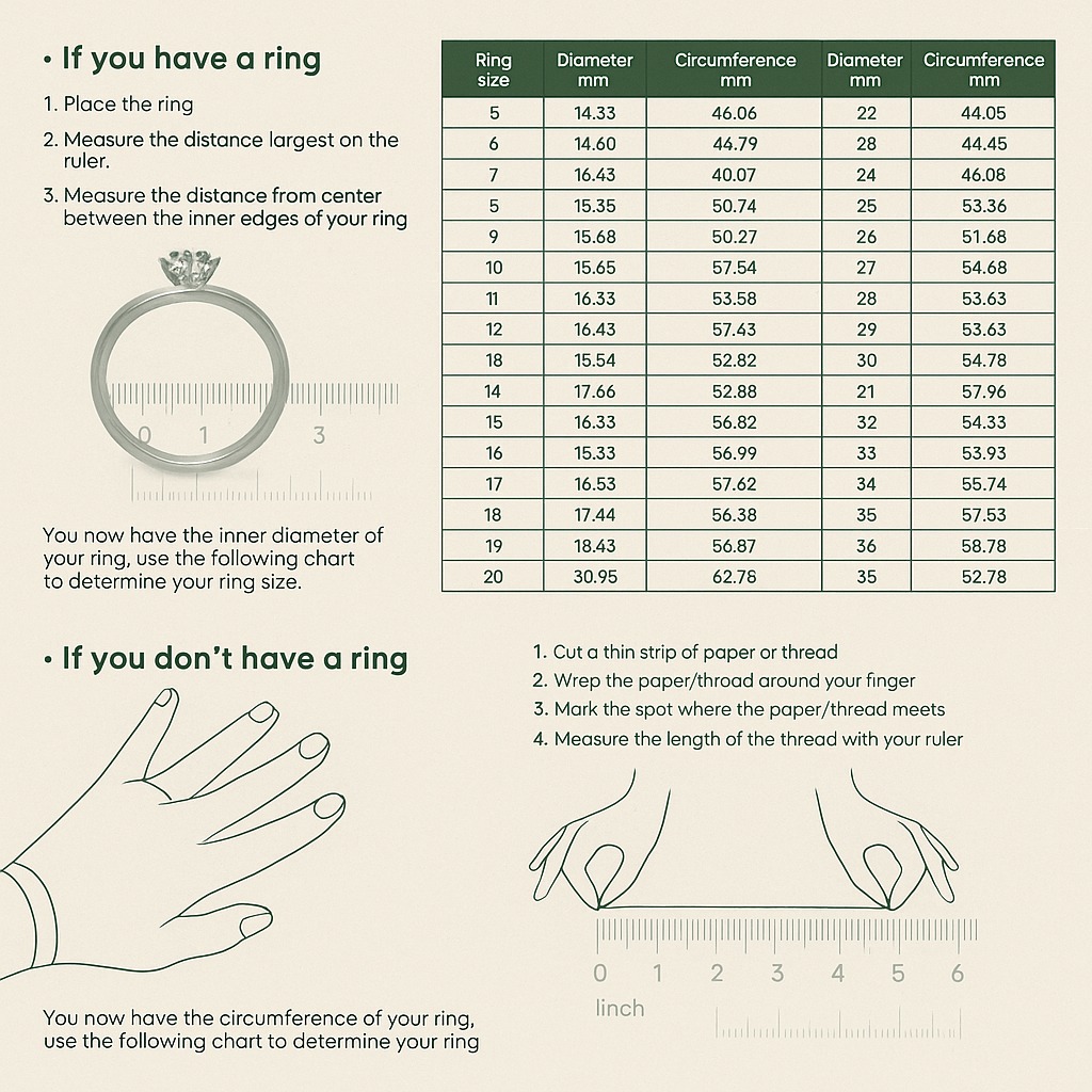 Ring size measurement guide